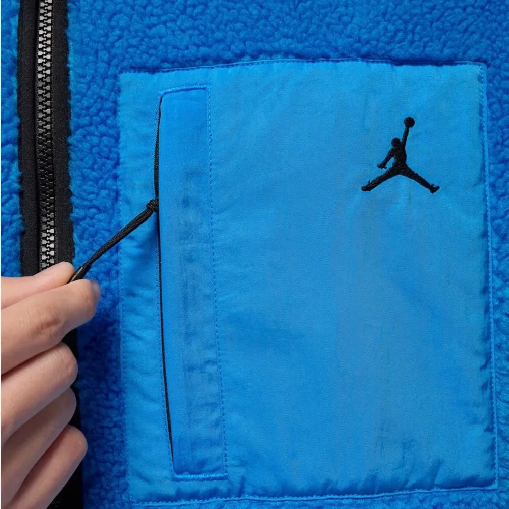 Nike Jordan Flight High-Pile Shearling Sherpa Jacket HV0778-406 Men’s Size S